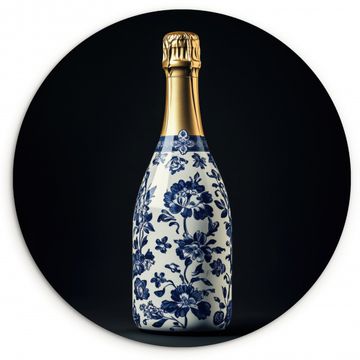 Runde Bilder - Champagner - Blumen - Gold - Chic