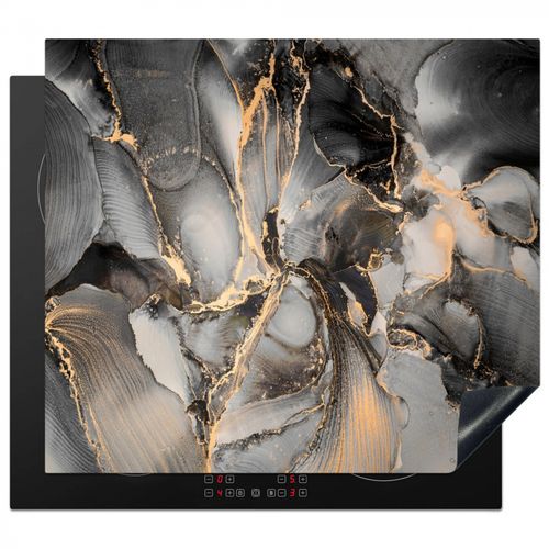Herdabdeckplatte - Geologisches Gold auf Marmor