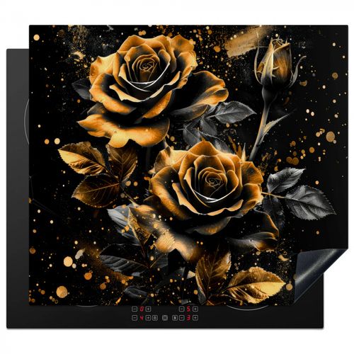 Herdabdeckplatte - Sternennacht der Rosen