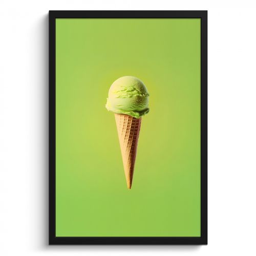 Bilder mit Rahmen - Horn - Schaufel Eiscreme - Grün