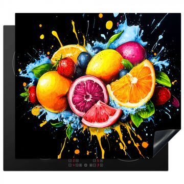 Obst - Graffiti - Bunt - Orange - Erdbeere - Abstrakt