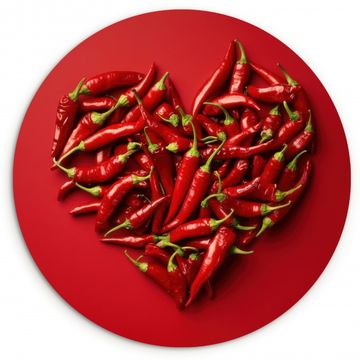 Runde Bilder - Paprika - Rot - Herz