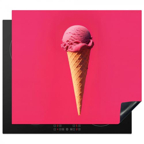 Herdabdeckplatte - Schaufel Eiscreme - Rosa - Horn