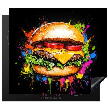 Hamburger - Graffiti - Farbe - Bunt - Essen - Abstrakt