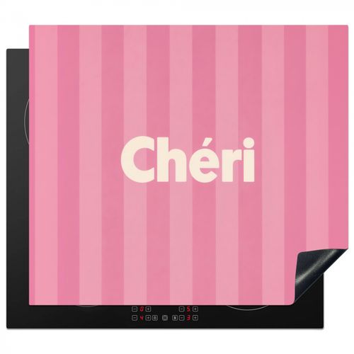 Herdabdeckplatte - Gestreift - Rosa - Chéri
