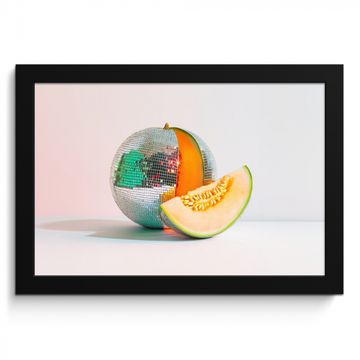 Bilder mit Rahmen - Disco - Discoball - Melone - Pastell