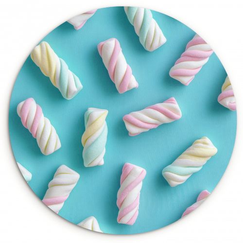 Runde Bilder - Speck - Pastell - Bonbon - Blau