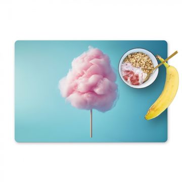 Tischset - Zuckerwatte - Süßes - Bonbon - 6 Stück
