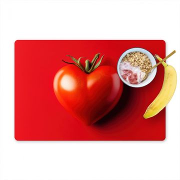 Tischset - Tomate - Rot - Herz - 6 Stück