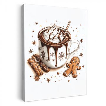 Leinwandbilder - Chocomel - Dekoration - Torte - Winter - Weihnachten
