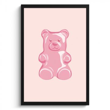 Bilder mit Rahmen - Bär - Rosa - Bonbon