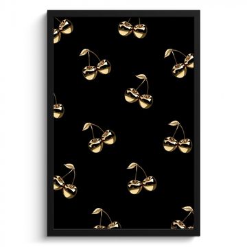 Bilder mit Rahmen - Muster - Kirsche - Gold - Chrom