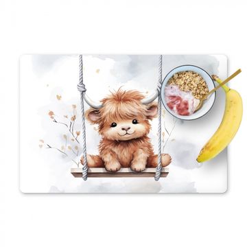 Tischset - Schottischer Highlander - Tier - Kinder - Babyzimmer - Kinderzimmer - 6 Stück