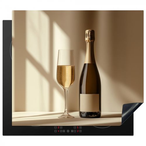 Herdabdeckplatte - Champagner - Beige - Schatten - Blasen