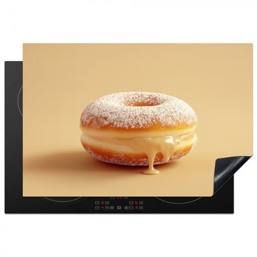 Herdabdeckplatte - Donut - Cremig - Puderzucker - Beige
