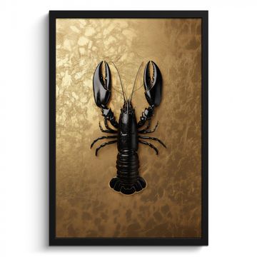 Bilder mit Rahmen - Krebs - Schwarz - Gold - Luxus