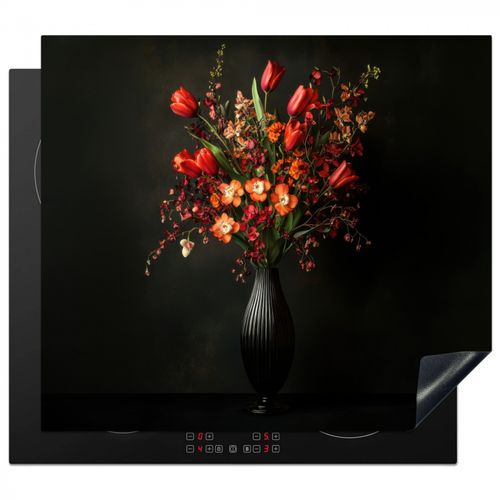 Herdabdeckplatte - Blumen - Zweige - Strauß