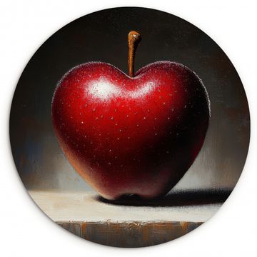 Runde Bilder - Apfel - Herz - Rot