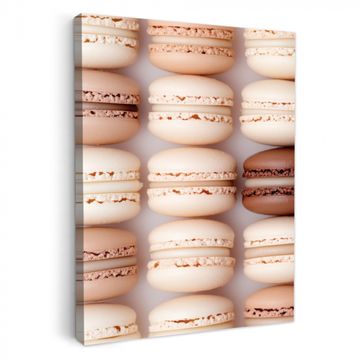 Leinwandbilder - Makronen - Beige - Braun