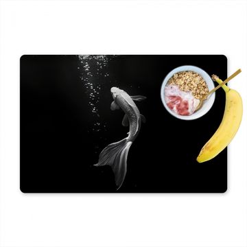 Tischset - Koi - Fisch - Weiß - Schwarz - 6 Stück