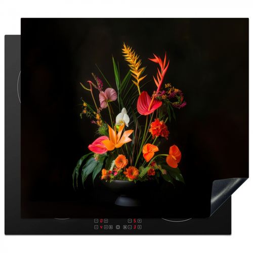 Herdabdeckplatte - Schale - Strauß - Blumen