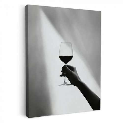 Leinwandbilder - Leicht - Wein - Rot - Glas