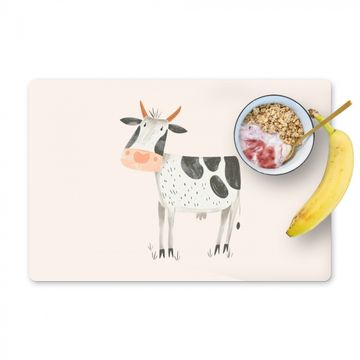 Tischset - Kuh - Bauernhoftier - Tiere - Pastellfarben - 6 Stück