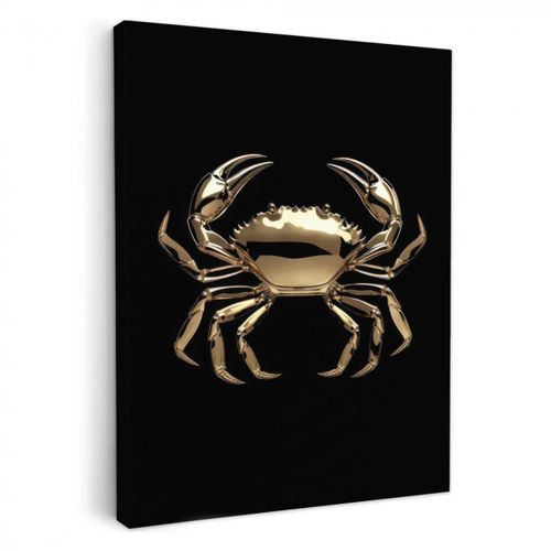 Leinwandbilder - Gold - Krabbe - Tiere - Schwarz
