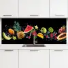 Splash - Fruit - Zwart keuken achterwand 2 middel -3d