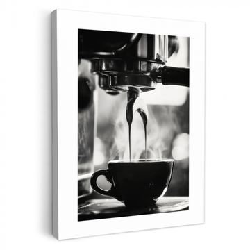 Leinwandbilder - Kaffee - Espresso - Kaffeemaschine - Tasse