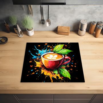 Herdabdeckplatte - Kaffee - Graffiti - Trinken - Abstrakt