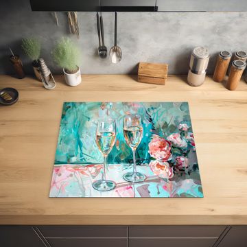 Herdabdeckplatte - Impressionistischer Prost