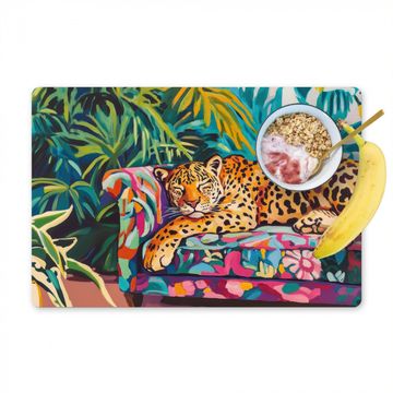 Tischset - Leopard - Bunt - Tropisch - 6 Stück