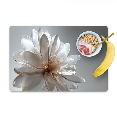 Tischset - Blume - Weiß - Neutral - 6 Stück