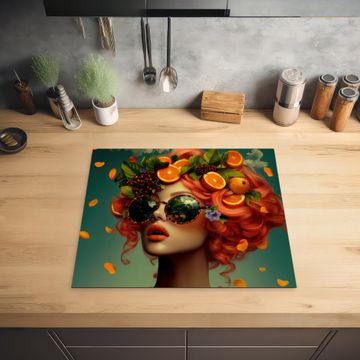 Herdabdeckplatte - Weiblich - Orange - Beere - Orange