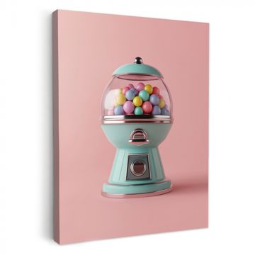 Leinwandbilder - Kaugummi - Retro - Bonbon - Rosa