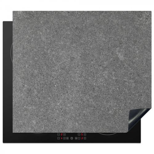 Herdabdeckplatte - Graue Betonessenz