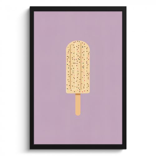 Bilder mit Rahmen - Beige - Eiscreme - Sprenkeln