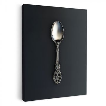 Leinwandbilder - Löffel - Silber - Metall