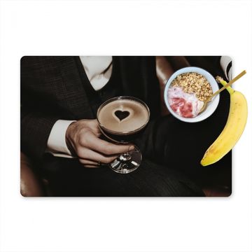 Tischset - Herz - Cocktail - Espresso Martini - Hand - 6 Stück