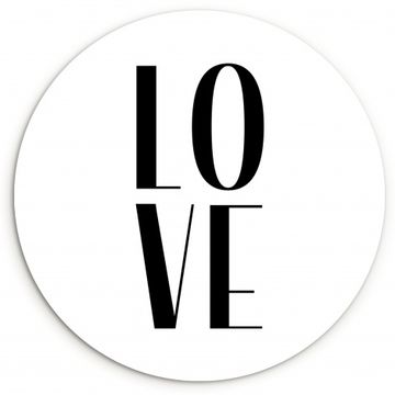 Runde Bilder - Liebe Typografie