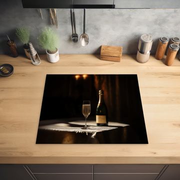 Herdabdeckplatte - Prosecco - Seifenblasen - Atmosphäre - Schnaps