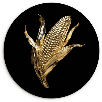 Runde Bilder - Mais - Lebensmittel - Gold - Schwarz