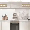 Bladeren - Beige - Botanisch - Vintage keuken achterwand 2 middel -voor-na2_DE