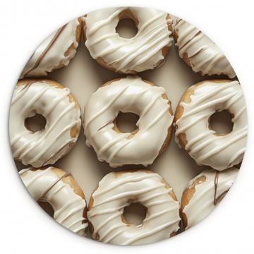 Runde Bilder - Donuts - Schokolade - Weiß - Beige
