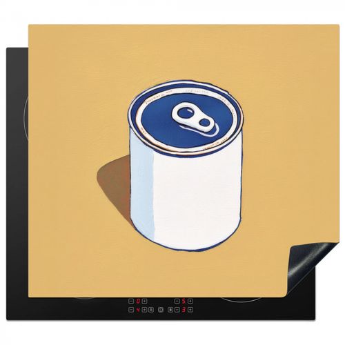 Herdabdeckplatte - Dose - Minimalistisch - Blau - Illustration