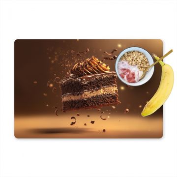 Tischset - Torte - Schokolade - Essen - Brownie - 6 Stück