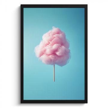 Bilder mit Rahmen - Zuckerwatte - Süßes - Bonbon