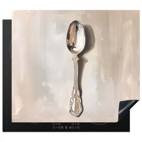Herdabdeckplatte - Löffel - Farbe - Silber