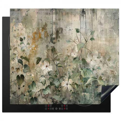 Herdabdeckplatte - Blumen - Blätter - Abstrakt - Modern